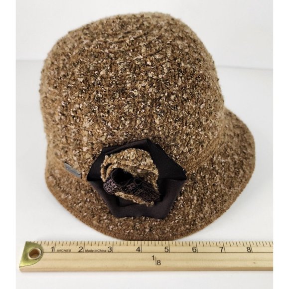 Betmar New York Bucket Hat Womens One Size Brown Bowler Derby Roll Grandma Core - Picture 12 of 13